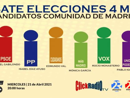 ELECCIONES MADRID | Debate de candidatos el 4 de Mayo a la Comunidad de Madrid